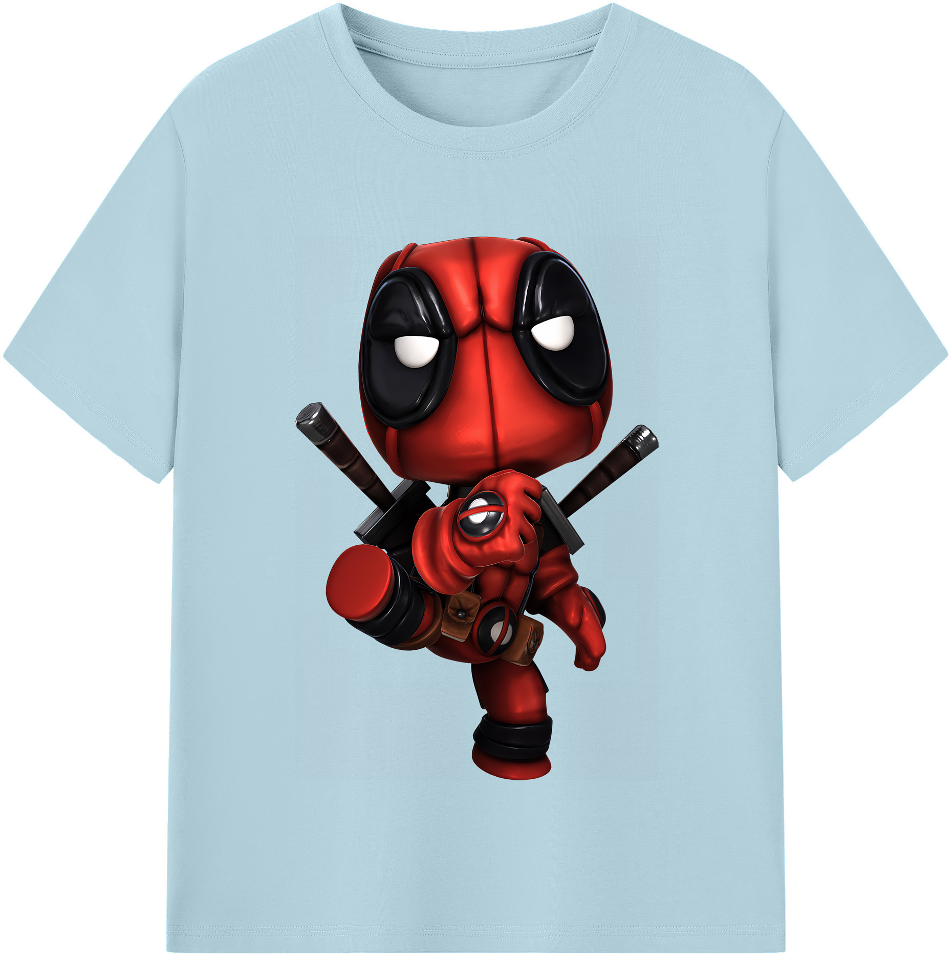 （画像用） Deadpool デッドプール 綿100％半袖Tシャツ（フロントプリント）